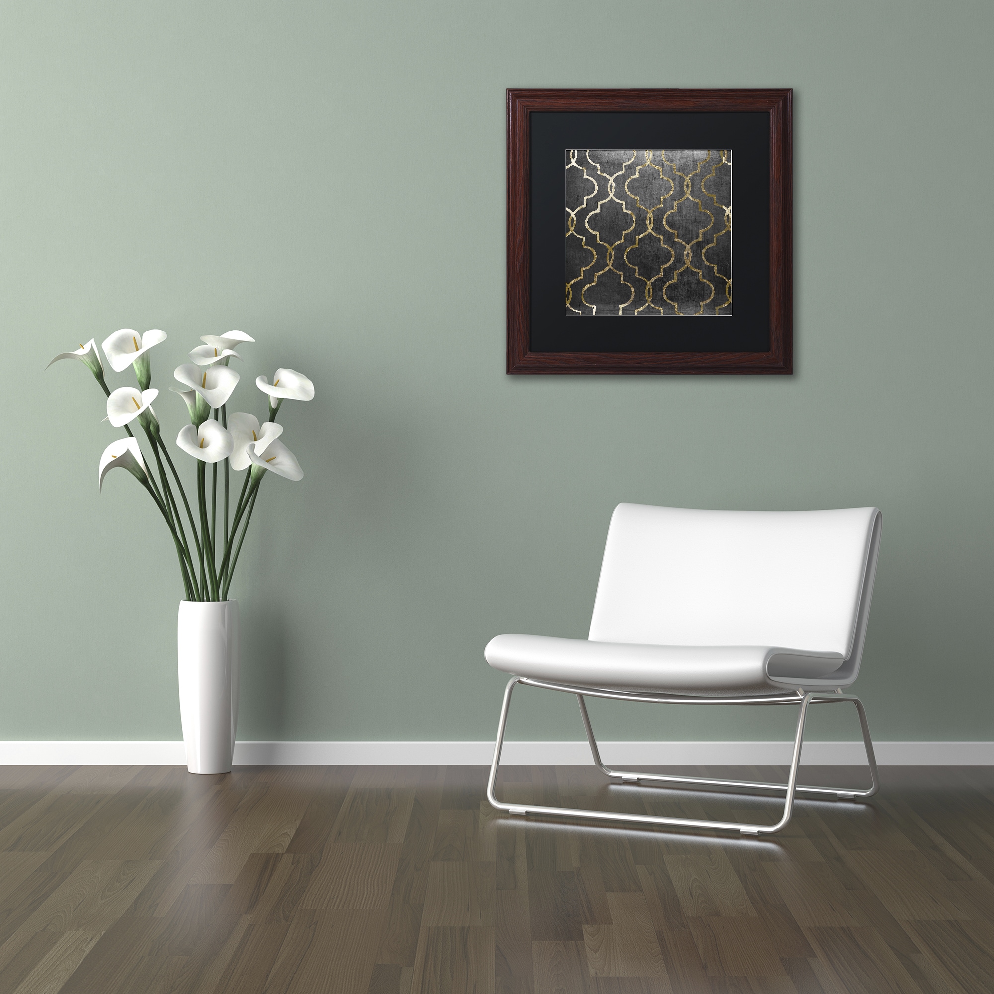 Trademark Fine Art "Paris Apartment III" Canvas Art by Color Bakery, Black Matte, Wood Frame
