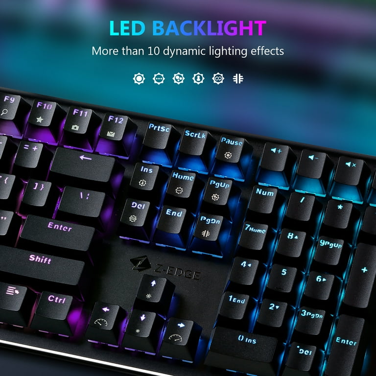 Z-EDGE UK108 108 Keys RGB Optical Mechanical Gaming Keyboard Z-EDGE UK108 108 Keys RGB Optical Mechanical Gaming Keyboard