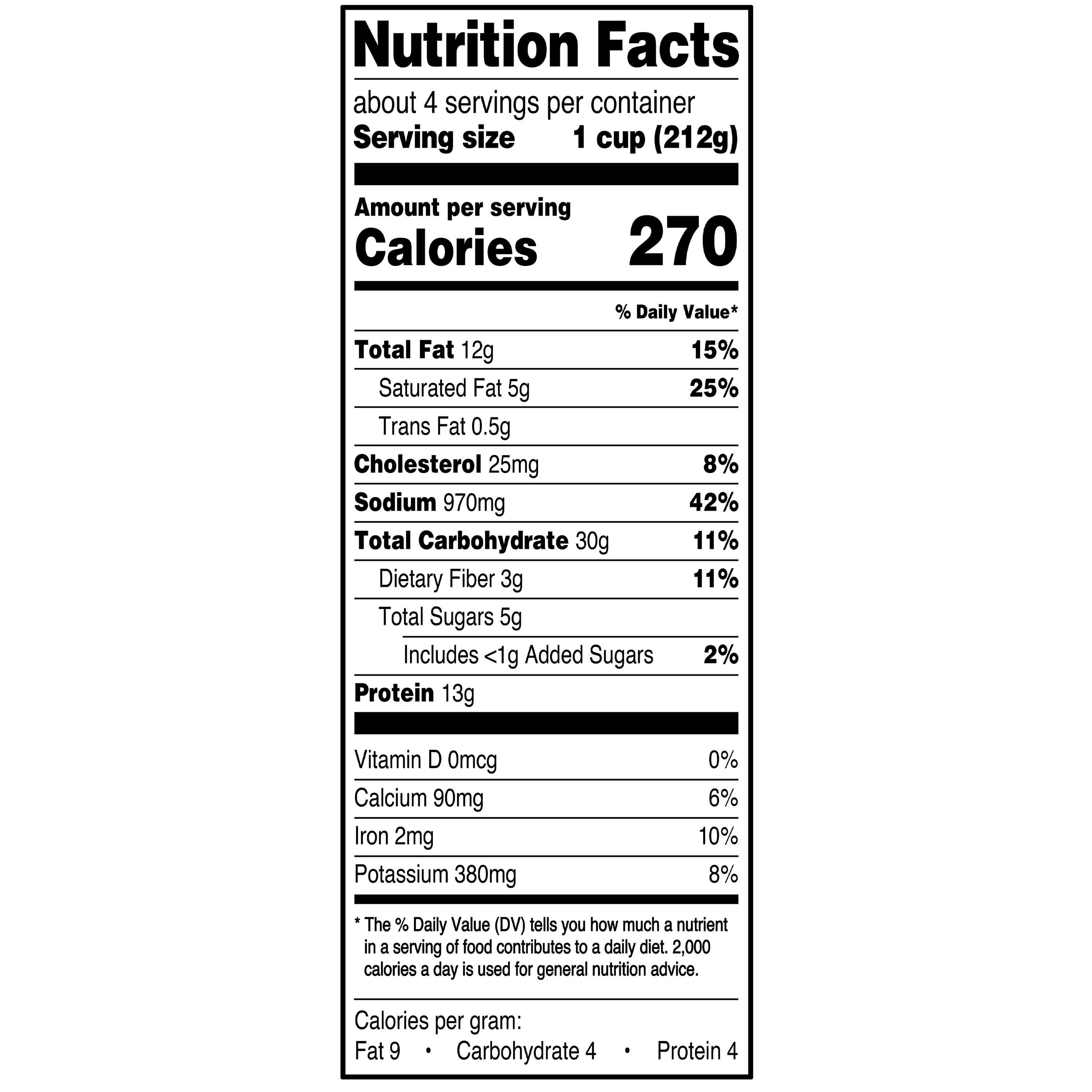Great Value Spaghetti and Meatballs, 28 oz (Frozen)