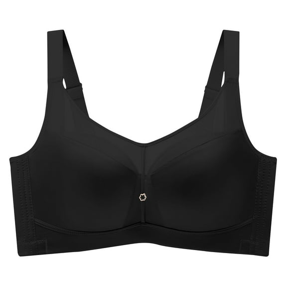 SBYOJLPB Women's Sexy Bra Women's Solid Color Seamless Plus Size and Accessory Breast Trimming Cup Lifting and Gathering Bra Black 14(XXXL)