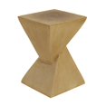 thumbnail image 5 of Hourglass Sculptural Side Table - Light Natural Magnesium Oxide Accent Table, 5 of 10