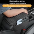 thumbnail image 3 of Yazoeia Car Center Console Cover, Leather Vehicle Car Armrest Protector Cushion with 2 Side Storage Pockets, Comfortable Auto Interior Decorative Accessories, Universal for SUV, Truck, CJC912-116093, 3 of 6