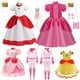 thumbnail image 2 of Vestido de princesa Peach Cosplay para niñas, disfraz de juego, Halloween ix, trajes de escenario, ropa de carnaval para niños zhangyuxiang unisex, 2 of 2