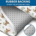 thumbnail image 4 of White Highland Cow Leaf Pattern Bathroom Rugs Sets 3 Piece,Toilet Cover Set,Absorbent Non Slip Bathroom Mats Sets with U-Shaped Contour Rug Toilet Rug Set, 4 of 5