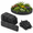 Black-40, variant on Black 40-Pack Plastic Faux Stone Garden Border Edging, 32ft Total Length, 4 Inch Tall