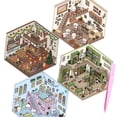 thumbnail image 1 of FROVOL 3d Sticker Three-dimensional Cabin Scene Stacking Hand D2y6 And Account Cute Pasting, 1 of 9