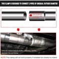 thumbnail image 4 of GHSDFBB 3" Inch Lap Joint Exhaust Clamp,T304 Stainless Steel Muffler Band Clamp for 3" Inner Diameter to 3" Outer Diameter Turbo Downpipe Tip Exhaust System Connection 2PCS, 4 of 7