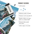 thumbnail image 5 of Lantern Press 1000 Piece Jigsaw Puzzle, Skagway, Alaska, Get Out and Hike, 5 of 5