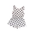thumbnail image 2 of Kmbangi Girls Overalls Printed Pattern Round Collar Sleeveless One-piece, 2 of 9