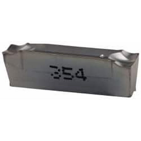 

Iscar DGN J IC354 Grade 0.1575 Cutting Width Carbide Cutoff Insert 0° Neutral Lead Angle 0.0118 Cnr Rad TiCN Coated Double End