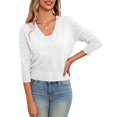 thumbnail image 4 of Jersey LIENRIDY, chaqueta corta con botones de manga 3/4, talla M, 4 of 5