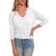 thumbnail image 4 of Jersey LIENRIDY, chaqueta corta con botones de manga 3/4, talla M, 4 of 5