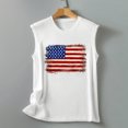 thumbnail image 5 of HEILAU Independence Day Shirts for Women American Flag Graphic Tees Sleeveless Tank Top America Print Shirt Tee Round Neck Loose T Shirt Vest Blouse Casual Tops Summer Tops, 5 of 5