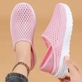 thumbnail image 6 of Domuza Orthopedic Dress Shoes for Women Arch Support Slip on Non Slip Nurse Shoes Breathable Mesh Stretch Volleyball Shoes Soft 2026 Foam Shoes Light pink 8.5（EU-41）, 6 of 7