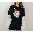 thumbnail image 3 of Moonlight Apparel Bluey Family Christmas T-Shirt for Women & Men Holiday Graphic Tee with Santa Hat Cartoon Print Funny Xmas Gift Casual Cotton Blend Short Sleeve Top, 3 of 6