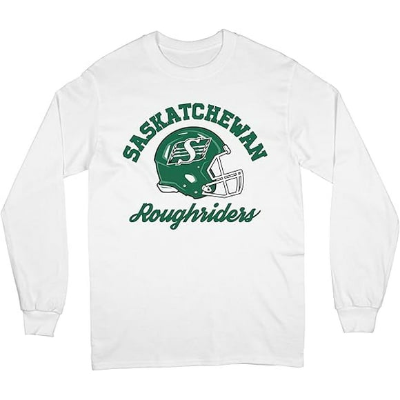 CFL Saskatchewan Roughriders Script Text White 2X-Large Crew Fleece