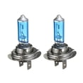 thumbnail image 2 of EeaseMX 2 bombillas halógenas de xenón para faros delanteros de coche, H7, 100 W, 12 V, 6000 K, luz blanca, 2 of 5