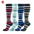 thumbnail image 3 of CAROOTU Compression Socks for Women & Men Circulation-Compression Socks 20-30 mmHg for Running Sport Nurse, 3 of 7