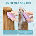thumbnail image 6 of EARSTMAKEUP Hair Scalp Massager Shampoo Brush with Soft Silicone Bristles for Scalp Care and Hair Growth,Shower Head Scalp Scrubber Exfoliator for Dandruff, Wet & Dry for Men,Women and Kids,Green, 6 of 8