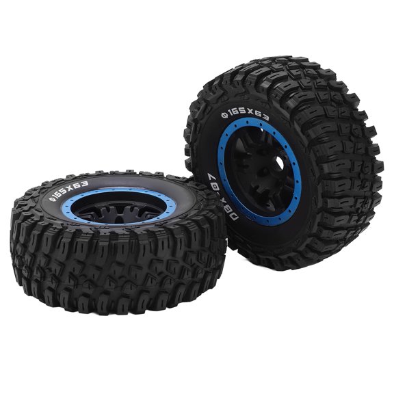 2Pcs Rubber Tire Skin 165mm Diameter Wheel Tire, RC Tires and Wheel Rims Set for ZD Racing 1/7 DB-X‑07 RC Car Upgrade Part, RC Racing Car RC Accessories[blue]