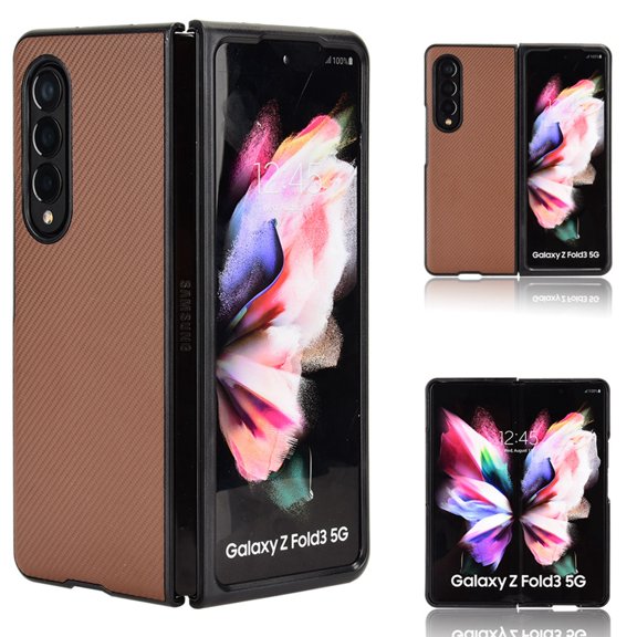 Decase Compatible with Samsung Galaxy Z Fold 7 PU Leather Case,Ultra Slim Thin Shockproof Anti-Scratch Full Body Protective Phone Cover fits for Samsung Galaxy Z Fold 7 2025,Brown