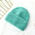 thumbnail image 1 of Knitted Hat Womens Candy Color Versatile Fashion Hat Women's Autumn and Winter Solid Warm Hat Rabbit Suede Hat, 1 of 4