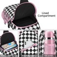 thumbnail image 3 of Colorful Abstract Plaid Sling Backpack for Travel and Outdoor Use, Lightweight Checkered Crossbody Bag with Geometric and Striped Retro Checkerboard Print, 3 of 6