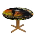 thumbnail image 3 of Orinice Dragon Eye Round Table Cover Stain Resistant Washable Indoor Outdoor Tablecloth Kitchen Dining Wedding Parties Waterproof 100% Polyester Fiber 38-42, 3 of 8