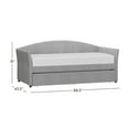 thumbnail image 3 of Ember Interiors Westchester Upholstered Twin Daybed with Trundle, Smoke Gray, 3 of 17