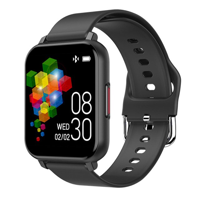 Reloj inteligente compatible con Bluetooth 5.0 Reloj de pulsera de frecuencia cardíaca Pantalla táctil Reloj de presión arterial Reloj de pulsera de oxígeno en sangre, Negro Inevent EL002529-01B
