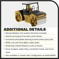 thumbnail image 5 of Cat Caterpillar CB-13 Tandem Vibratory Roller with ROPS and Operator High Line Series 1/50 Diecast Model by Diecast Masters 85594, 5 of 8