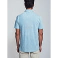 thumbnail image 3 of Faherty Men's Salt Wash Indigo Stripe Short Sleeve Polo Size XX-Large, 3 of 3