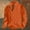 E-511Orange, variant on FAOWME Mens Pullover Long Sleeved Stand Collar Color Block Buttons Comfortable Fashion Warm Jacket For Autumn Winter Daily Wear Army Green L