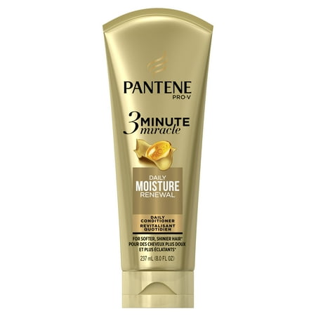 Pantene Daily Moisture Renewal 3 Minute Miracle Daily Conditioner, 8.0 fl (Best Leave In Conditioner For After Swimming)