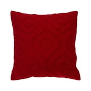 Maison Concepts Velvet Impression Cushion (Red) - Set of 2 (18L X 18W X 2H)