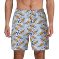 thumbnail image 3 of Uemuo Cute Sloth Pattern Mens Swim Trunks Quick Dry Board Shorts with Mesh Lining, Stretch Beach Shorts Quick Dry No-Chafing Board Shorts-X-Large, 3 of 9