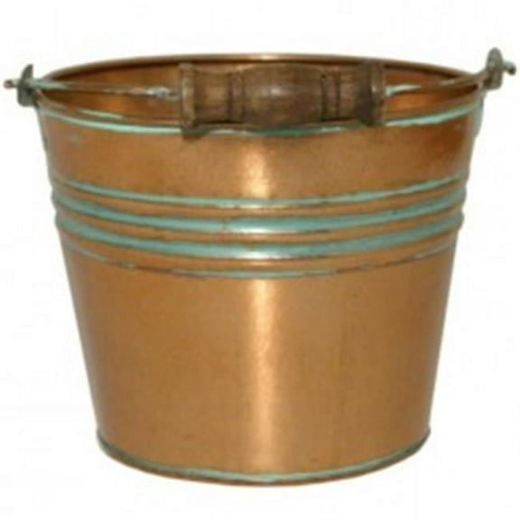6 in. Banded Planter, Vintage Copper