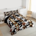 thumbnail image 3 of jejeloiu Southwestern Aztec Geometric Queen Comforter Set,Rustic Western Boho Bedding Comforter Set For Kids Reversible 3 Pieces, 3 of 8