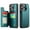 Green, variant on For iPhone 16 Pro Max Case with Card Holder, Wallet Case for Women Men with RFID Blocking, Durable Leather Kickstand Magnetic Clasp Shockproof for iPhone 16 Pro Max