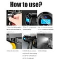 thumbnail image 2 of 120W Car Tire Inflator Portable Digital Air Pump Hand-held Air Pump for Motorcycles Cars Bicycles, 2 of 9