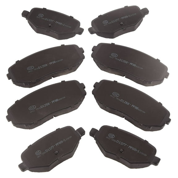 Front   Rear Ceramic Brake Pads Kit D1258 D1377 by EGOESWELL