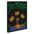 thumbnail image 2 of Kate and Laurel Sylvie Wear Your Crown Powerful Portrait Art Framed Canvas Wall Art, 18" x 24", by Kendra Dandy of Bouffants and Broken Hearts, 2 of 8