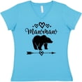 thumbnail image 3 of Inktastic Mawmaw Bear Grandma Women's V-Neck T-Shirt, 3 of 5