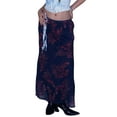 thumbnail image 2 of Women Long Skirt, Vintage Elegant Flower Summer Fall Skirt for Casual Daily Dating, 2 of 10