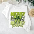 thumbnail image 3 of AKOLKOL Christmas Sweatshirts for Women Merry and Bright Sweatshirt Merry Christmas Letter Print Shirt Holiday Crewneck Pullover Tops, 3 of 6
