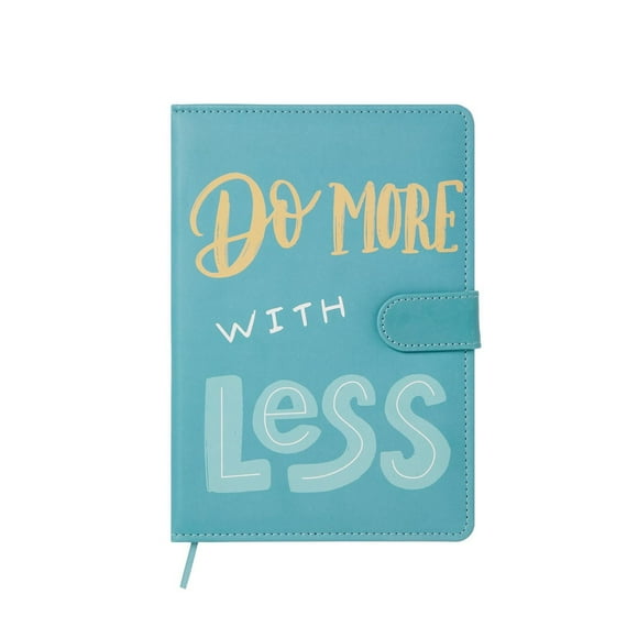Markings by C.R. Gibson Teal Colored Leatherette Journal/Organizer/ Planner With Magnetic Closure Tab, Green Magnetic Tab Journal