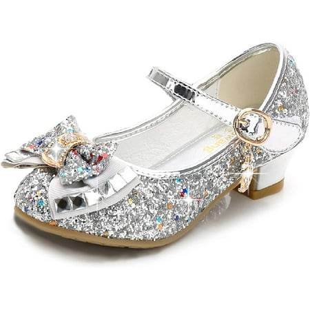 

Girls Dress Shoes Wedding Party Heel Mary Jane Princess Flower Shoes (Toddler/Little Kid/Big Kid)