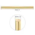 thumbnail image 2 of Uxcell 2pcs Brass Rods (12mm)1/2 Inch x (100mm)4 Inch Brass Solid Round Bar for Knife Handles Pin DIY Craft, 2 of 6