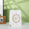 thumbnail image 6 of Small Thank You Gift Bags 12 Pack Floral Design Paper Bags with Handles for Wedding/Bridal Shower/Baby Shower(8.26×5.9×3.15in), 6 of 7