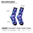 thumbnail image 2 of Rocae crystal Skull flower star for Adult Socks Casual Athletic Stretchy Loose Socks for Women Men Non-Slip Middle Tube Socks, 2 of 6